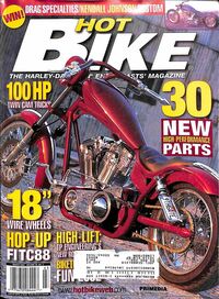 Hot Bike March 2003 magazine back issue cover