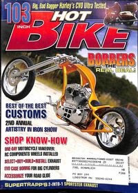 Hot Bike March 2006 magazine back issue cover