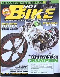 Hot Bike March 2007 magazine back issue cover