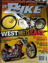 Hot Bike March 2008 magazine back issue cover