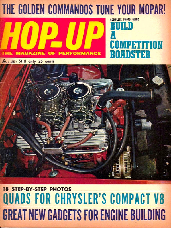 How To Hop-Up Your Engine # 25, January 1965, Hop-Up January 1965 magazine back issue cover