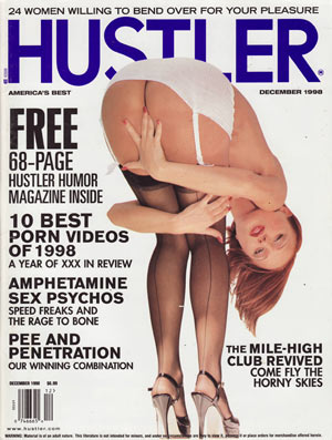 Hustler December 1998 December 1998 magazine back issue cover