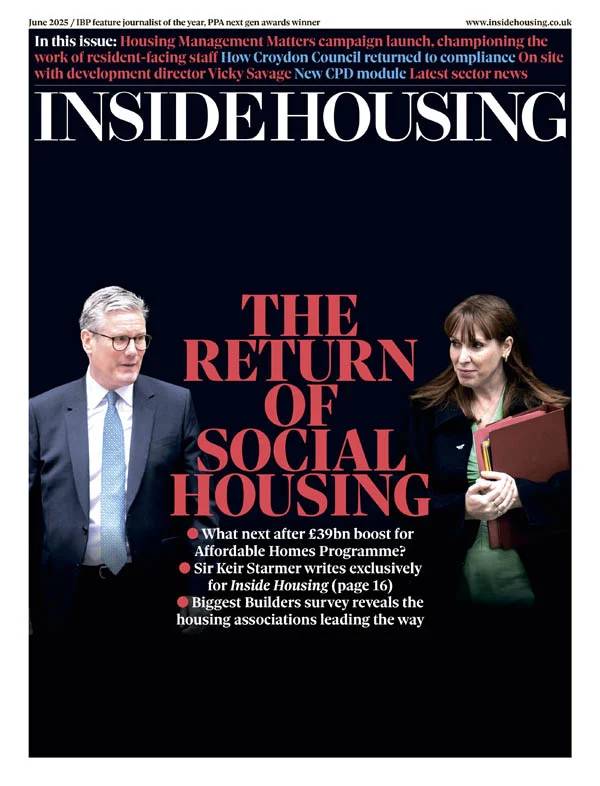 Inside Housing June 2025 June 2025 magazine back issue cover