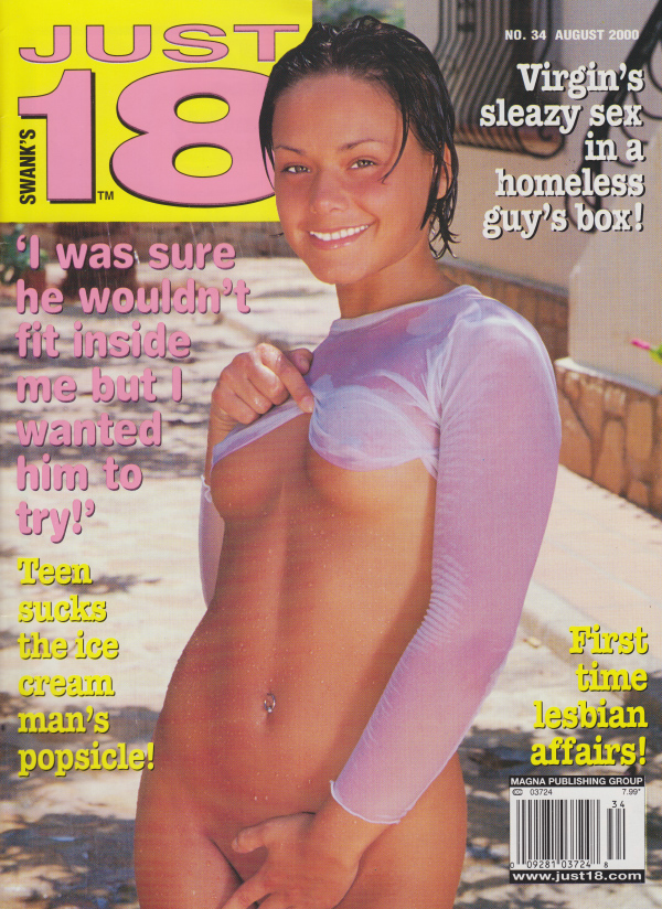 Just 18 # 34, August 2000 August 2000 magazine back issue cover