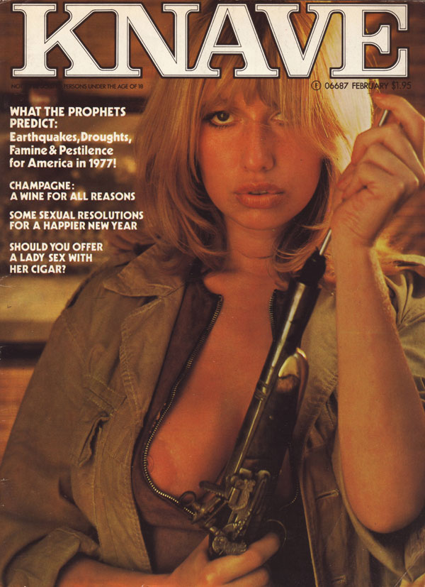 Knave February 1976 February 1976 magazine back issue cover