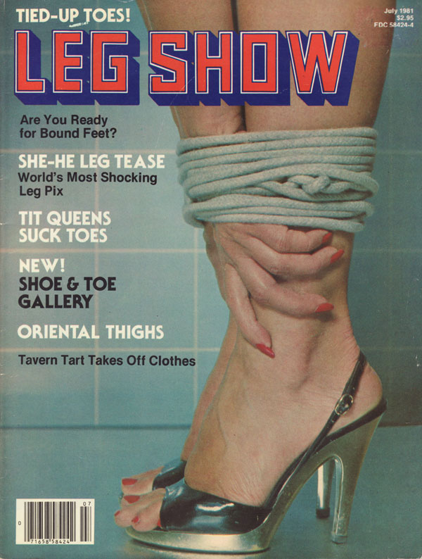 Leg Show July 1981 July 1981 magazine back issue cover
