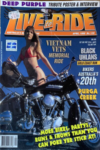 Live to Ride # 128, April 1999 magazine back issue cover