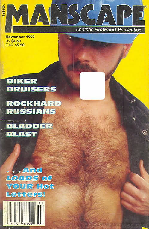Manscape November 1992 November 1992 magazine back issue cover