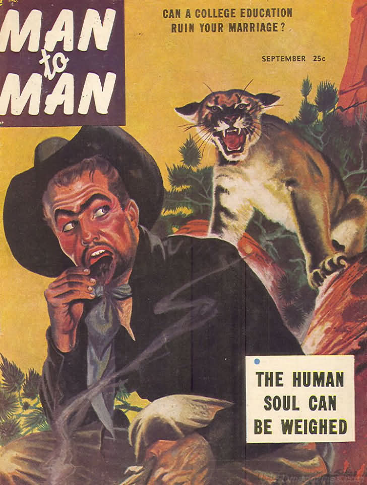 Man to Man September 1953 September 1953 magazine back issue cover