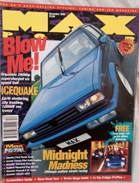 Max Power December 1995 magazine back issue cover