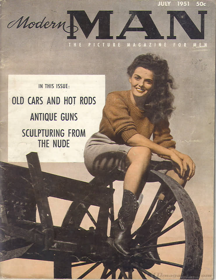 Modern Man July 1951 magazine back issue cover