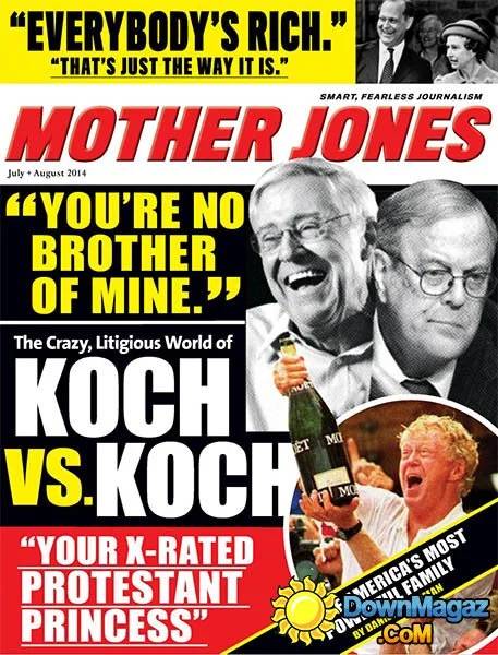 Mother Jones July/August 2014 July 2014 magazine back issue cover