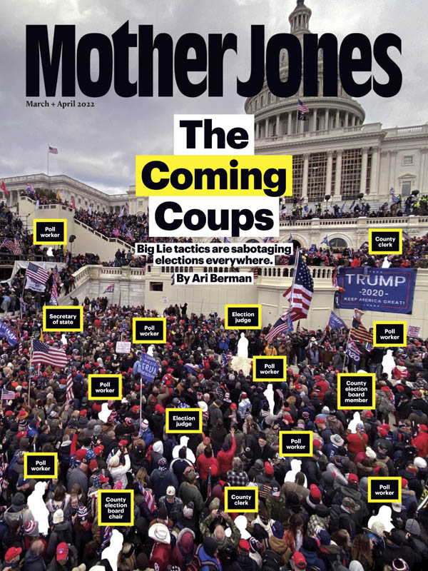 Mother Jones March/April 2022 March 2022 magazine back issue cover