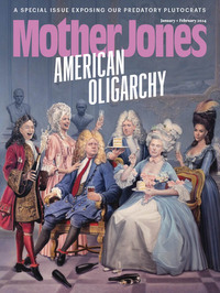 Mother Jones January/February 2024 magazine back issue cover