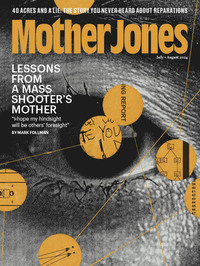 Mother Jones July/August 2024 magazine back issue cover
