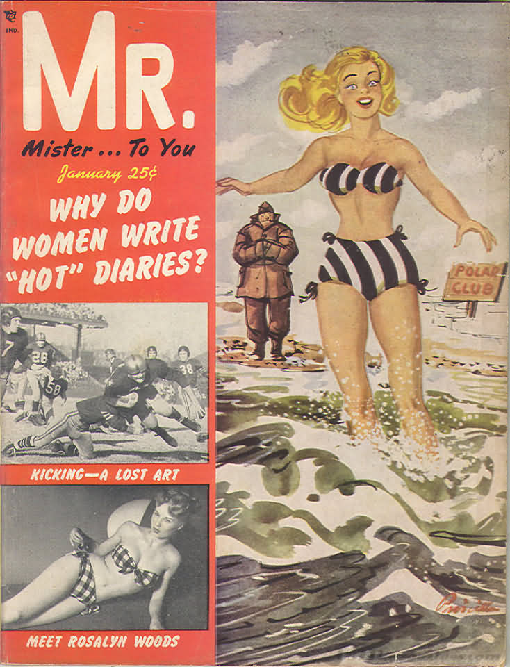 Mr. January 1953 January 1953 magazine back issue cover