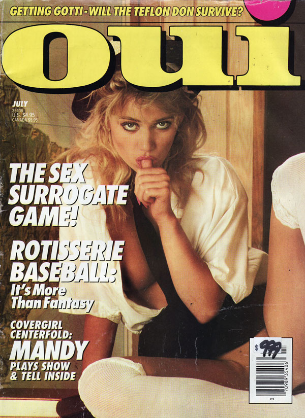 Oui July 1991 July 1991 magazine back issue cover