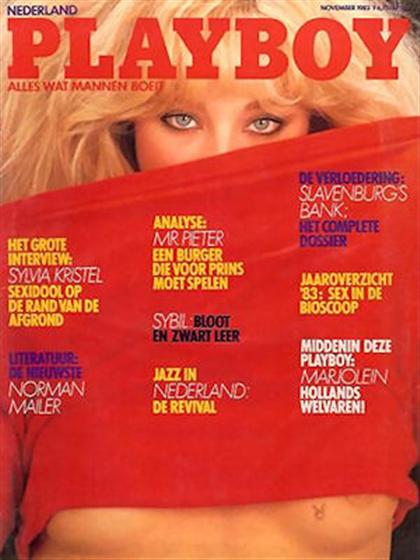 Playboy (Netherlands) November 1983 November 1983 magazine back issue cover