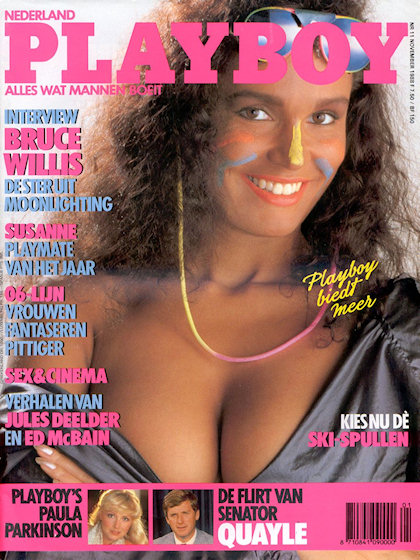 Playboy (Netherlands) November 1988 November 1988 magazine back issue cover