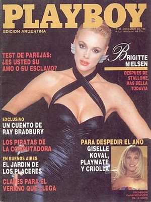 Playboy Argentina December 1987 December 1987 magazine back issue cover