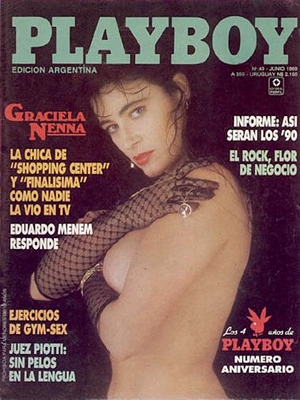 Playboy Argentina June 1989 June 1989 magazine back issue cover