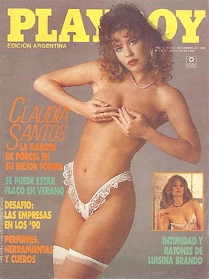 Playboy Argentina November 1989 November 1989 magazine back issue cover