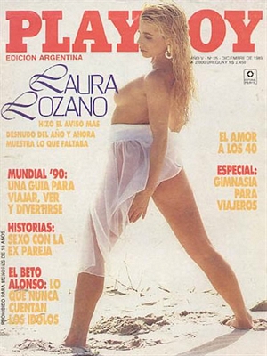 Playboy Argentina December 1989 December 1989 magazine back issue cover