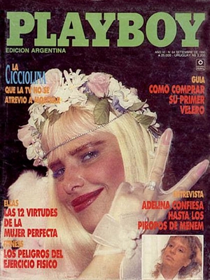 Playboy Argentina September 1990 September 1990 magazine back issue cover