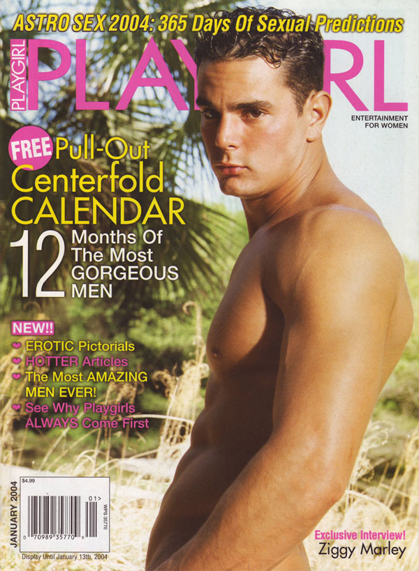 Playgirl January 2004 magazine back issue cover
