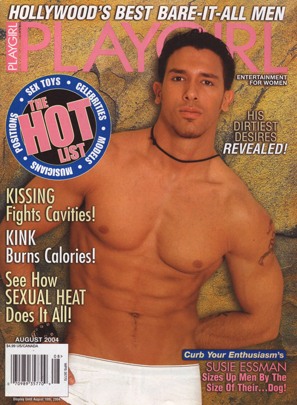 Playgirl August 2004 magazine back issue cover