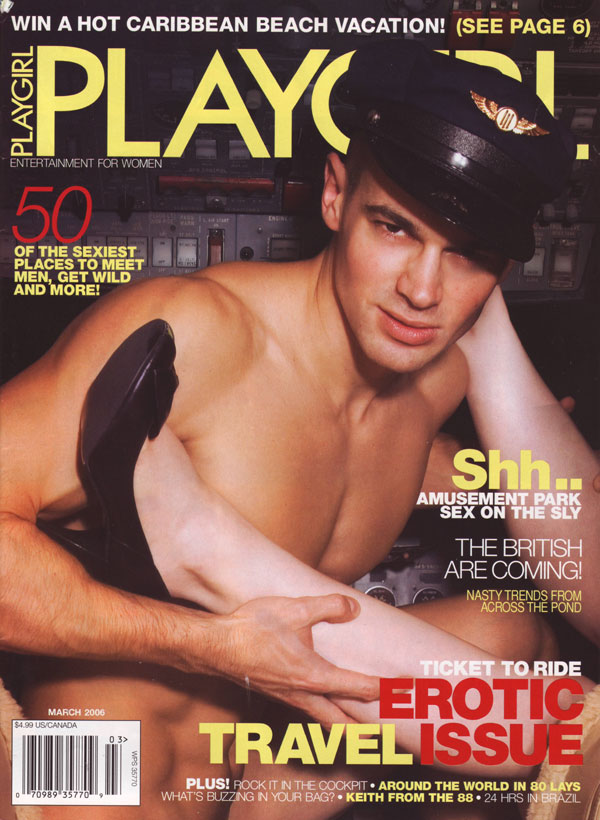 Playgirl March 2006 magazine back issue cover