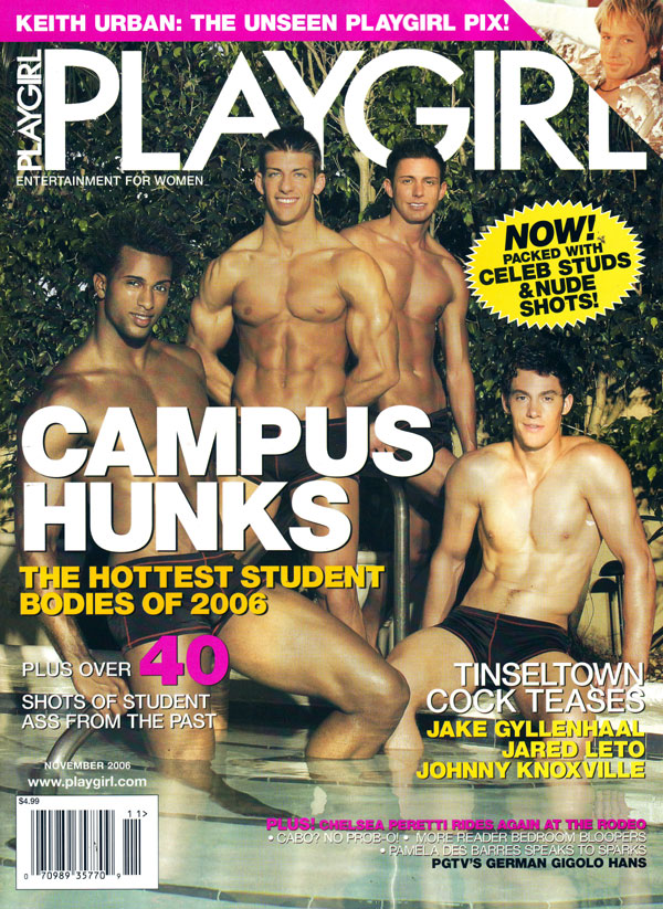 Playgirl November 2006 magazine back issue cover