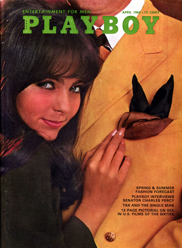 Playboy April 1968 April 1968 magazine back issue cover