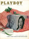 Playboy December 1957 magazine back issue cover