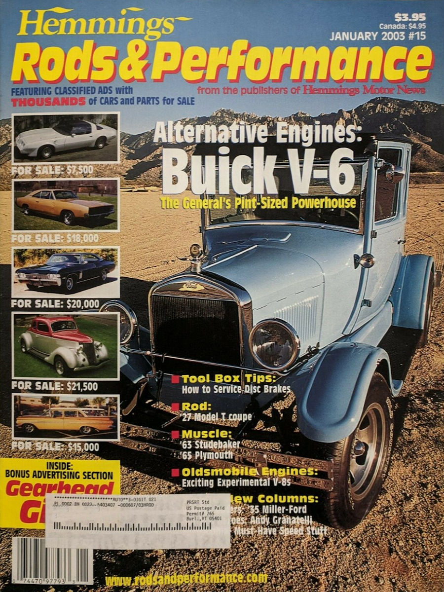 Rods & Performance # 15, January 2003 January 2003 magazine back issue cover