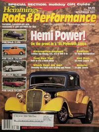 Rods & Performance # 8, November 2001 magazine back issue cover