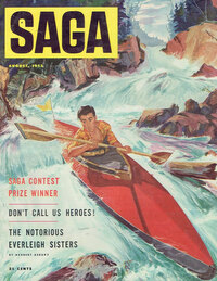 Saga August 1953 magazine back issue cover