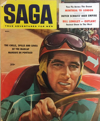 Saga December 1957 magazine back issue cover