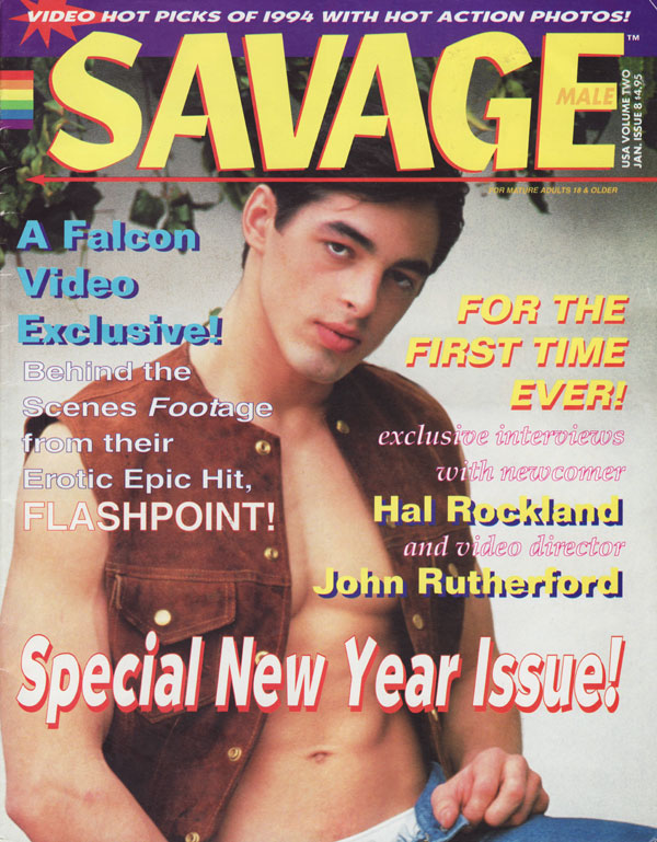 Savage Male # 8 Number #8 magazine back issue cover