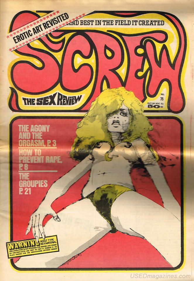 Screw # 75 Number #75 magazine back issue cover
