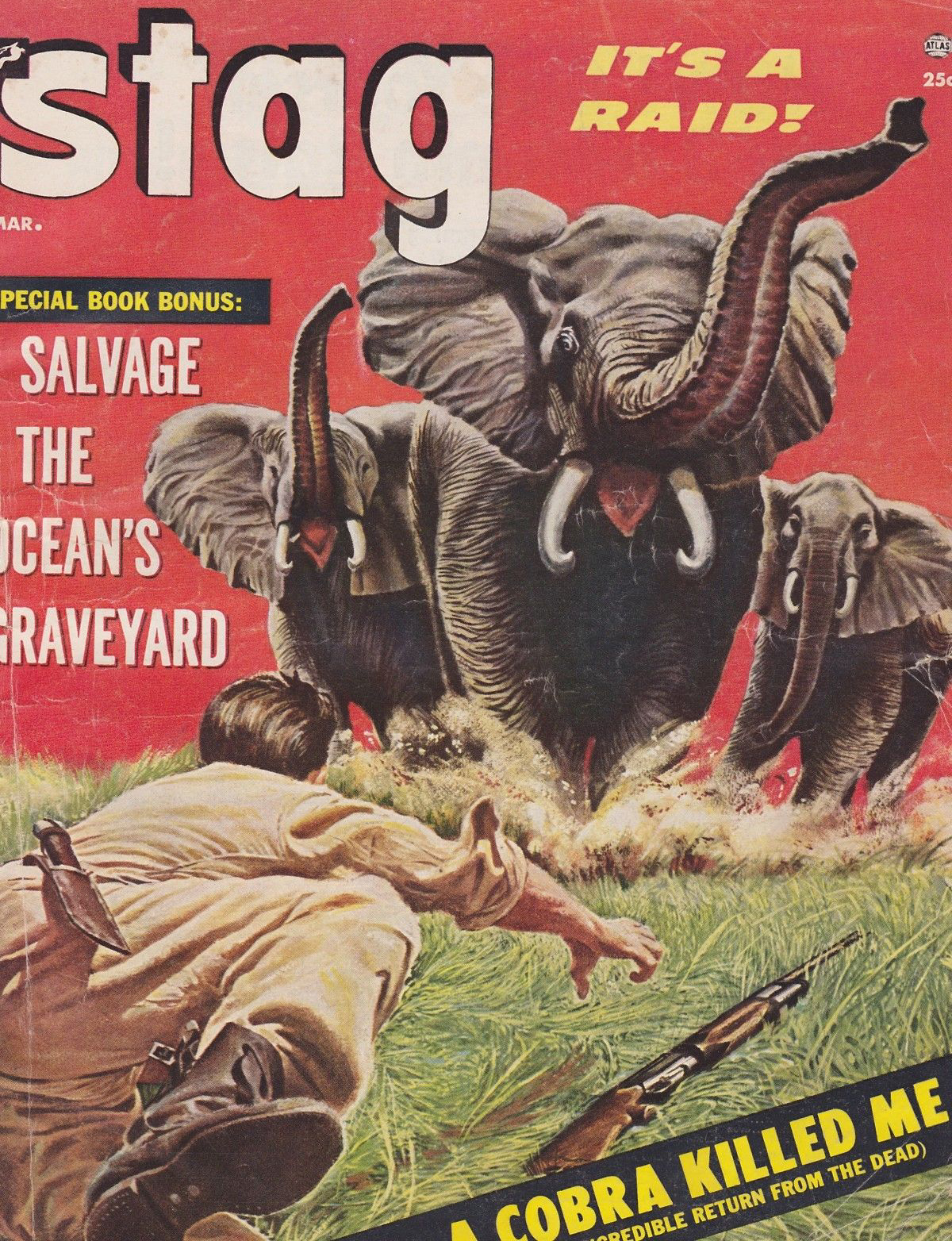 Stag March 1955 March 1955 magazine back issue cover