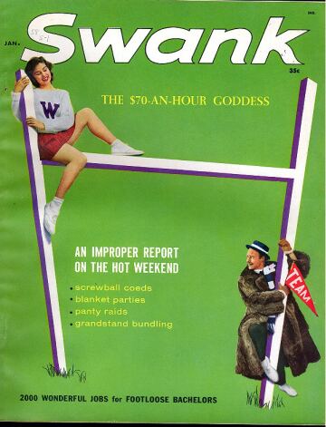 Swank January 1958 January 1958 magazine back issue cover