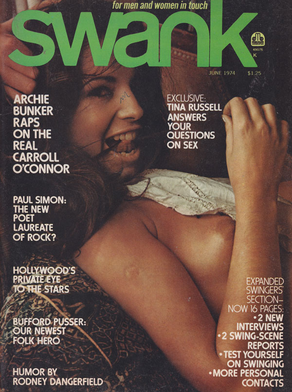 Swank June 1974 June 1974 magazine back issue cover