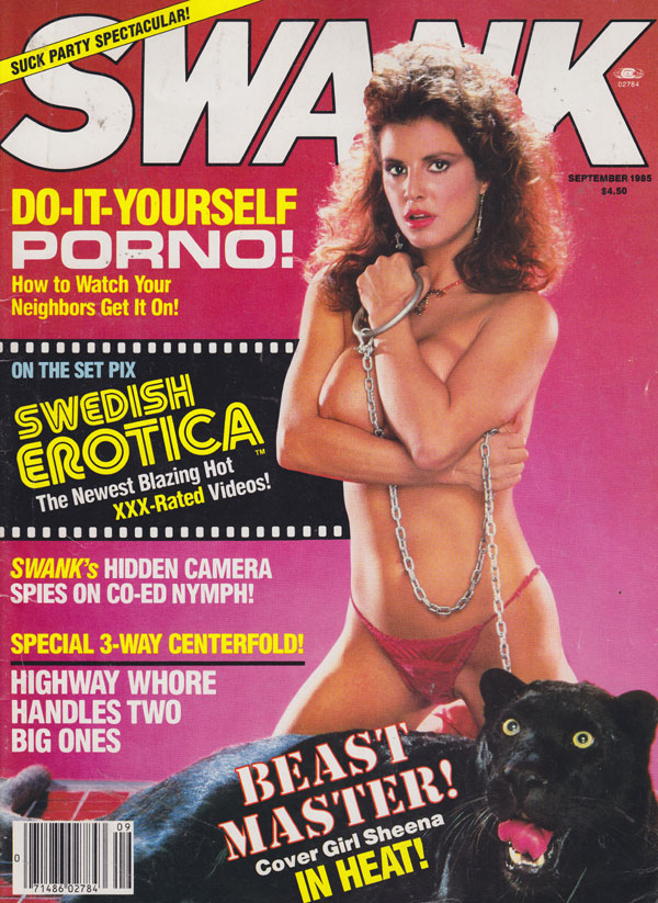 Swank September 1985 September 1985 magazine back issue cover
