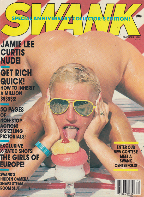 Swank December 1985 December 1985 magazine back issue cover