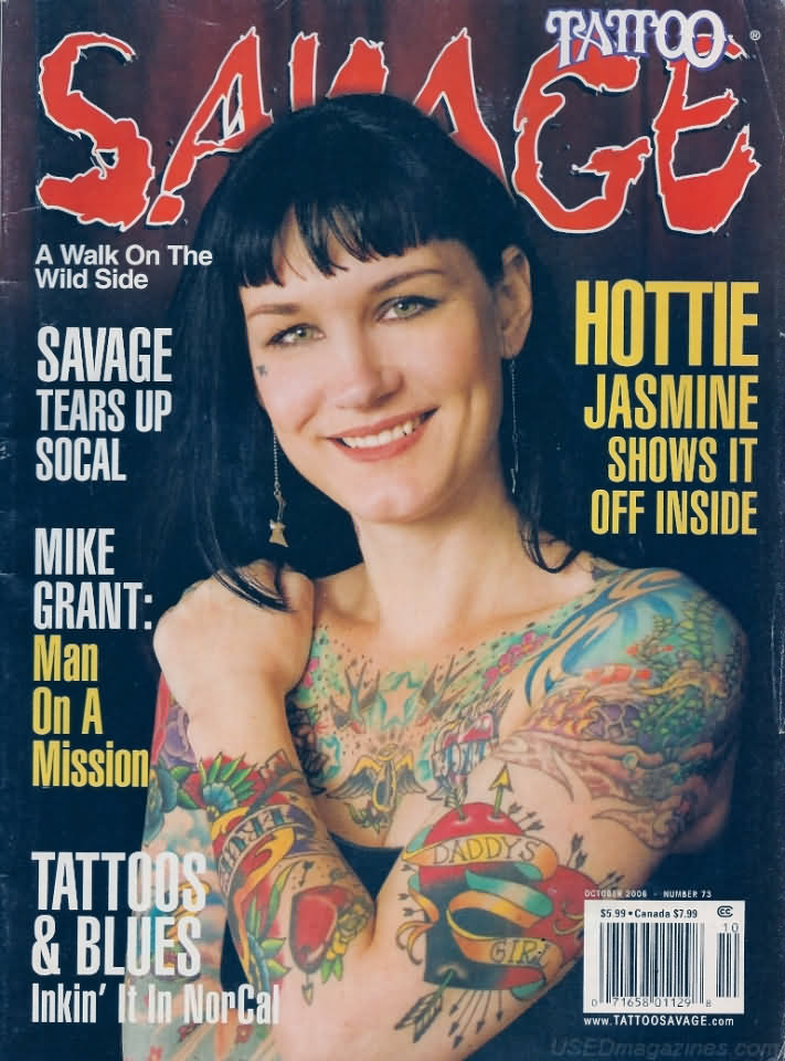 Tattoo Savage October 2004 October 2004 magazine back issue cover