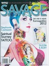 Tattoo Savage January 2013 magazine back issue cover