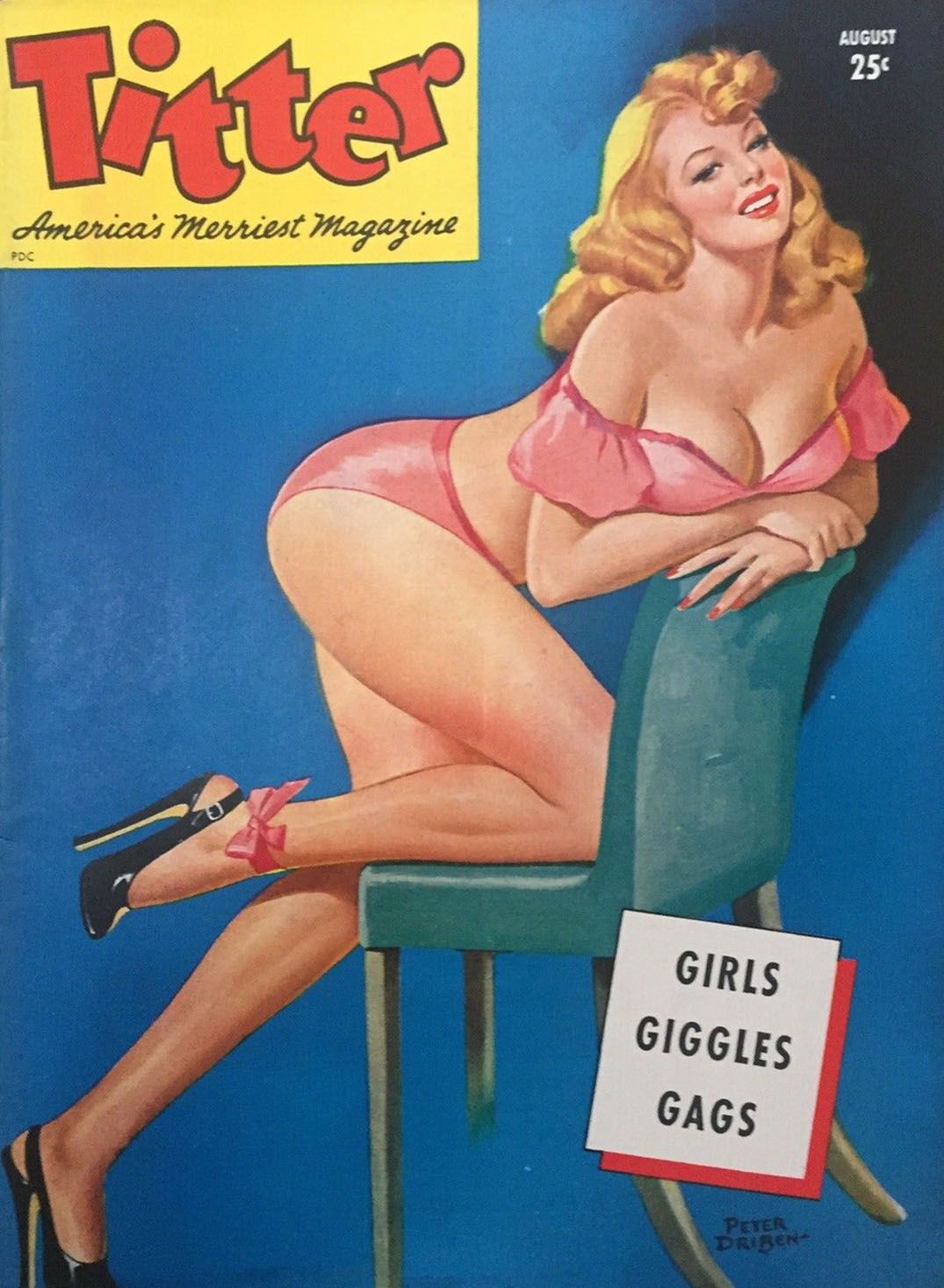 Titter August 1947 August 1947 magazine back issue cover
