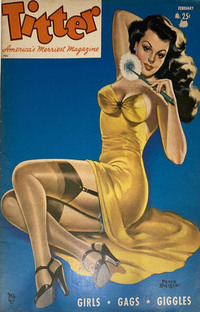 Titter February 1955 magazine back issue cover