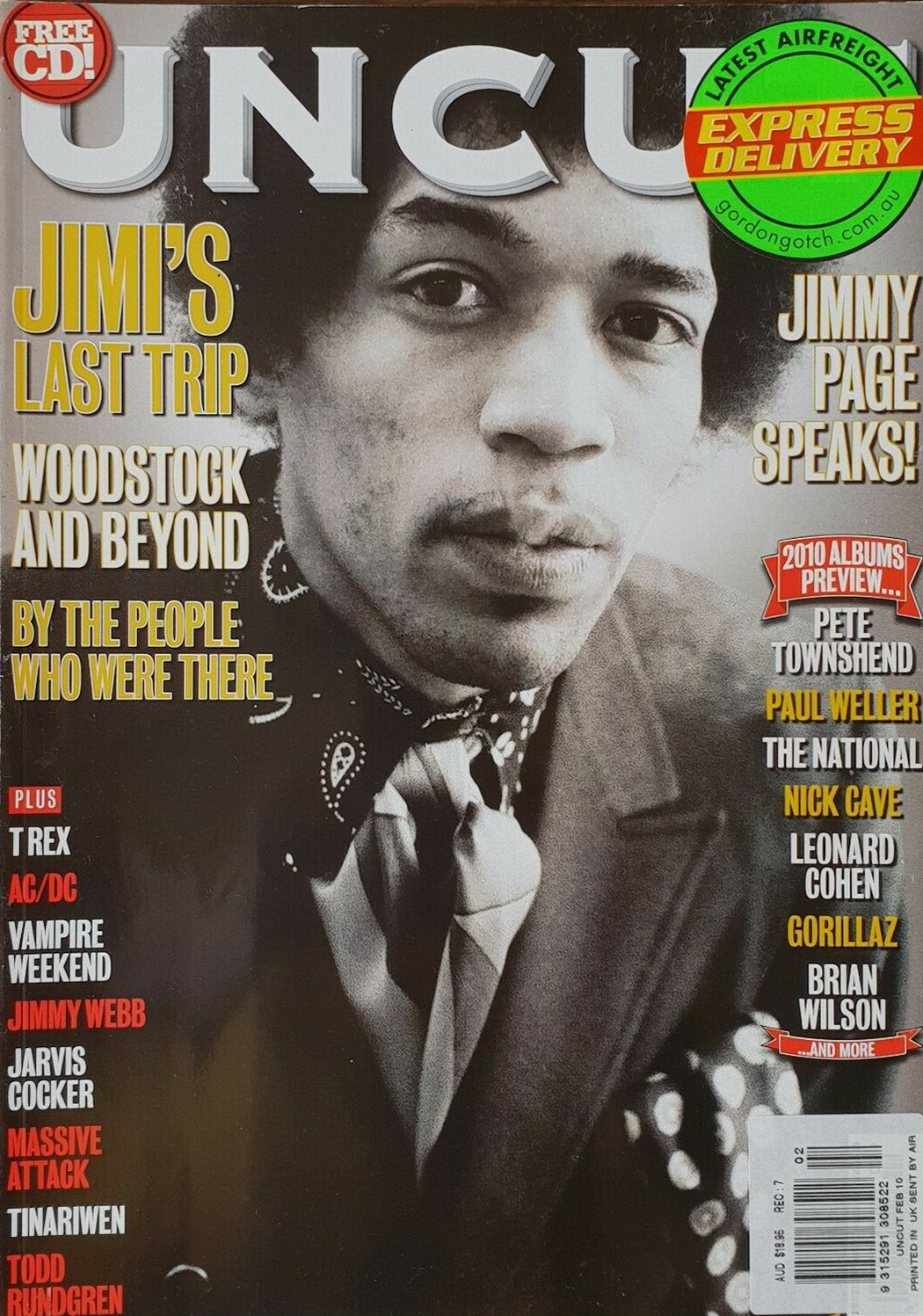 Uncut # 153, February 2010 February 2010 magazine back issue cover